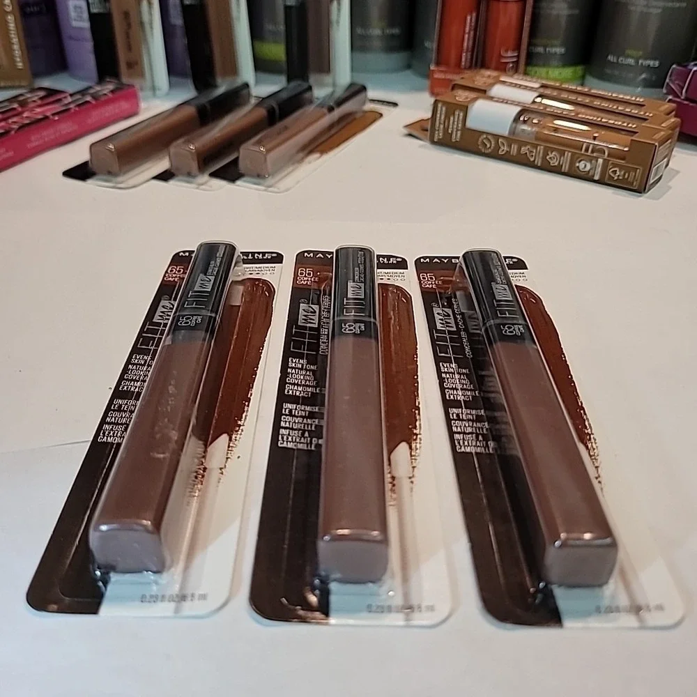 Lot of 3 | Maybelline Fit Me Liquid Concealer #65 Coffee NEW‎ Sealed Makeup